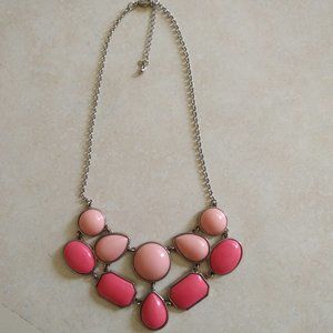 * 3/$20 Coral and Peach Statement Necklace